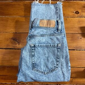 PACSUN Jeans Women 24x26 Blue Denim High Rise Straight Light Retro Mom Stonewash
